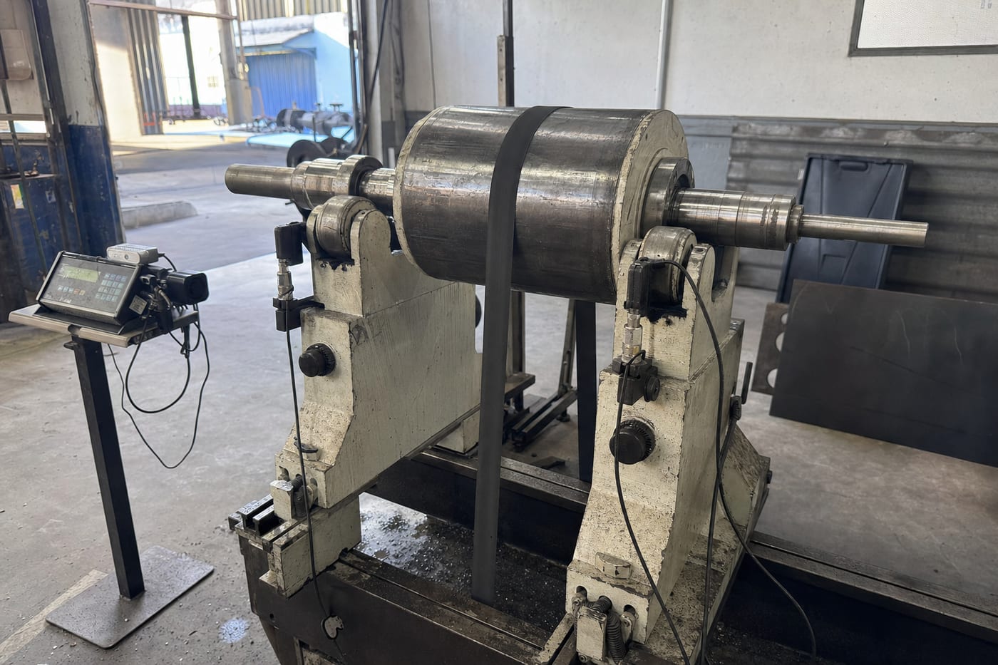 Balanceamento dinâmico de rotor industrial em Santarém, Pará